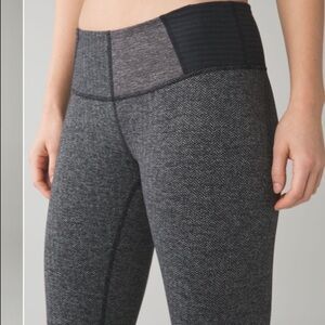 Lululemon Wunder Under Crop III Herringbone 6